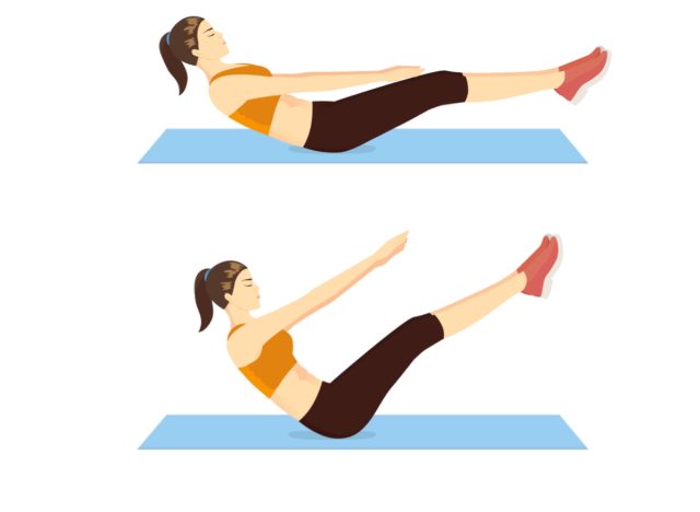 boat pose exercise, core workouts for abs that are visibly toned