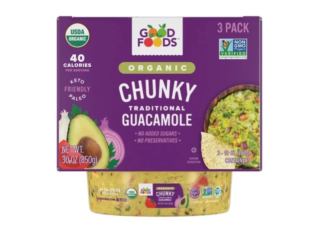 good foods organic chunky guacamole
